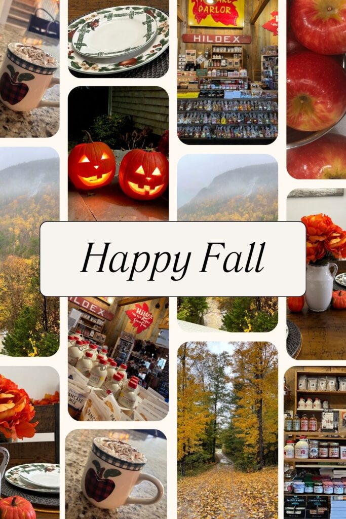 Collage of fall pictures to celebrate the first day of fall